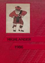 Eureka Springs High School 1986 yearbook cover photo