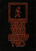 Richland High School 1982 yearbook cover photo