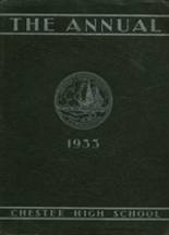 Chester High School 1933 yearbook cover photo