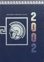 2002 Open Bible Christian High School Yearbook from Valdosta, Georgia cover image