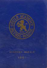Gould Academy 1961 yearbook cover photo
