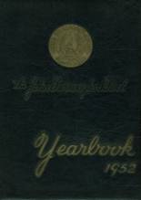John Burroughs High School 1952 yearbook cover photo