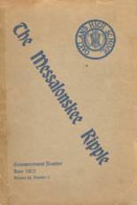 1923 Messalonskee High School Yearbook from Oakland, Maine cover image