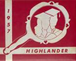 Highland High School 1957 yearbook cover photo