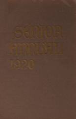 South High School 1920 yearbook cover photo