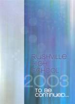 Rushville High School 2003 yearbook cover photo