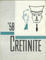 Cretin High School 1958 yearbook cover photo