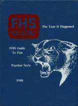Forsyth High School 1988 yearbook cover photo