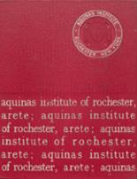 Aquinas Institute 1968 yearbook cover photo