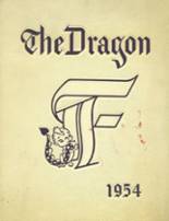 Fairmont High School (thru 1964) 1954 yearbook cover photo