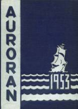 East Aurora High School 1953 yearbook cover photo