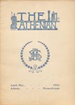 Athens Area High School 1916 yearbook cover photo