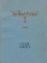 Bad Axe High School 1932 yearbook cover photo
