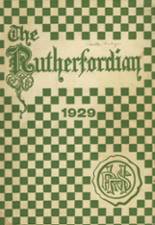 Rutherford High School 1929 yearbook cover photo