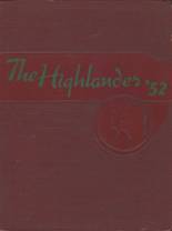 Highland Park High School 1952 yearbook cover photo