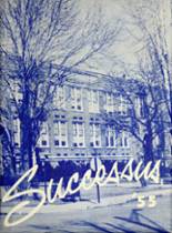 West Side High School 1955 yearbook cover photo
