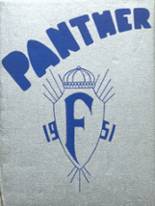 Oconto Falls High School 1951 yearbook cover photo