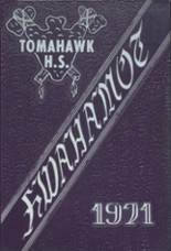 Tomahawk High School 1971 yearbook cover photo