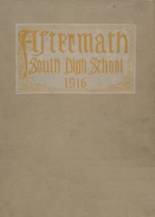 South High School 1916 yearbook cover photo