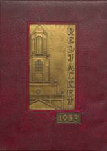 East High School 1953 yearbook cover photo
