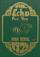 1974 Palo Verde High School Yearbook from Blythe, California cover image