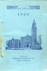 Sacred Heart High School 1942 yearbook cover photo