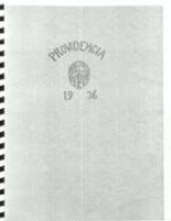 Providence High School 1936 yearbook cover photo