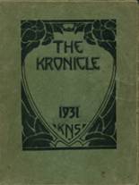 Keene High School 1931 yearbook cover photo