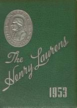 Laurens High Schoool 1953 yearbook cover photo