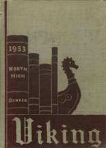 North High School 1953 yearbook cover photo