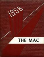 McGraw High School 1958 yearbook cover photo