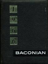 Bacon Academy 1966 yearbook cover photo