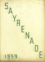 Sayre High School 1959 yearbook cover photo