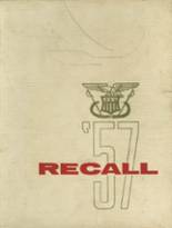 Columbia Military Academy 1957 yearbook cover photo