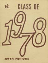 Elwyn Institute 1978 yearbook cover photo