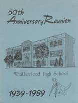 Weatherford High School 1989 yearbook cover photo