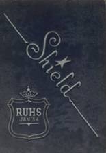 RUHS/Richmond High School 1954 yearbook cover photo