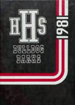 Hitchcock High School 1981 yearbook cover photo