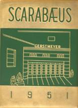 1951 Gerstmeyer High School Yearbook from Terre haute, Indiana cover image