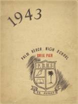 Palm Beach High School 1943 yearbook cover photo