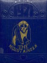Mountaineer High School 1971 yearbook cover photo
