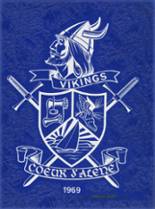 Coeur d' Alene High School 1969 yearbook cover photo