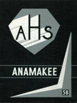 Alpena High School 1958 yearbook cover photo