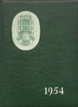 Wilby High School 1954 yearbook cover photo