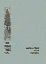 Round Mountain High School 1936 yearbook cover photo