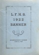 1922 Livermore Falls High School Yearbook from Livermore falls, Maine cover image