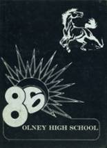 Olney High School 1986 yearbook cover photo