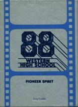 Western High School 1988 yearbook cover photo