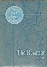 Holy Rosary High School 1958 yearbook cover photo