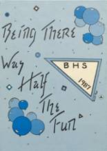 Bennington High School 1987 yearbook cover photo